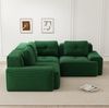 Modulares Ecksofa aus Cord, tiefe Sitzfläche & breite Armlehnen, 177 x 104 x 69 cm, Grün Bild 2