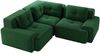 Modulares Ecksofa aus Cord, tiefe Sitzfläche & breite Armlehnen, 177 x 104 x 69 cm, Grün Bild 5