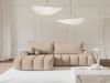Selsey 'Dandelino' Ecksofa mit Schlaffunktion, Stauraum und Samtbezug, beige, links, 80 x 275 x 168 cm Bild 2