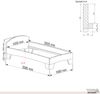 Zirbenbett Massivholzbett "Rosi" metallfrei 100 x 200 cm 38 cm mit Kopfteil Bild 5