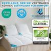 Sandaro Home Daunenkissen Luxuriöses Kopfkissen mit Daunen & Federn, Füllung: 70% Daunen/ 30% Federn, Bezug: Baumwolle, Weiches Kissen für erholsamen Schlaf, 80 x 80 cm Bild 2
