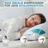 Sandaro Home Daunenkissen Luxuriöses Kopfkissen mit Daunen & Federn, Füllung: 70% Daunen/ 30% Federn, Bezug: Baumwolle, Weiches Kissen für erholsamen Schlaf, 80 x 80 cm Bild 4