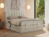 Boxspringbett mit elektrisch verstellbaren Matratzen, zwei Bettkästen und einem Topper - COMFORTO - 180 x 200 cm - Beige Velvet - H4 Bild 3