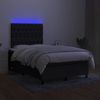 vidaXL Boxspringbett mit Matratze & LED Schwarz 120x190 cm Stoff 3270220 Bild 3