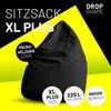 Lumaland 'Luxury XL Plus' Sitzsack, Schwarz, Microvelours, 220 l Bild 2