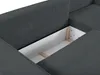 Vente-unique - Ecksofa mit Schlaffunktion - Ecke Rechts - Cord - Anthrazit - AMELIA Bild 5