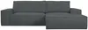 Vente-unique - Ecksofa mit Schlaffunktion - Ecke Rechts - Cord - Anthrazit - AMELIA Bild 2