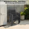 HOMALL Gartenstuhl Stapelbare Aluminiumstühle Outdoor Stühle 2/4/6er Set, Bis 160kg (Gewicht ca. 3,5 kg, erhältlich in drei Farben, geeignet für Camping, Pool, Grillszenarien (ohne Tisch), 4 St) Bild 4