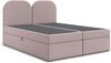 AX LIVING Migwell Boxspringbett 160x200 Rosa mit Bettkasten Kopfteil Bild 2