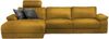 KAWOLA Sofa LOLA Ecksofa XL Stoff curry mit motorischer Relaxfunktion Recamiere links 84 x 178 x 304 cm Bild 3