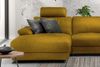 KAWOLA Sofa LOLA Ecksofa XL Stoff curry mit motorischer Relaxfunktion Recamiere links 84 x 178 x 304 cm Bild 4