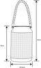 Solarlaternen 2er SET Metall Rattanoptik, hängend oder stehend, Höhe 30cm Bild 3