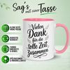 Momentals Tasse Abschied Kollegin – Vielen Dank für die tolle Zeit zusammen – Geschenk, Gratis Versand · Links-&Rechtshänder · Spülmaschinenfest Bild 2
