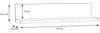 Wandboard >SNOW< in weiß - 110x22,1x24,3cm (BxHxT) Bild 4