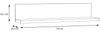 Wandboard >SNOW< in weiß - 110x22,1x24,3cm (BxHxT) Bild 5