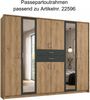 Passepartoutrahmen zum Drehtürenschrank, Abschlussrahmen Leiste, Eiche Dekor, 273cm Bild 4