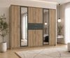 Passepartoutrahmen zum Drehtürenschrank, Abschlussrahmen Leiste, Eiche Dekor, 273cm Bild 2