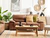 3-Sitzer Sofa Kunstleder goldbraun VOGAR Bild 3