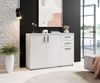 Kommode >BC 1040< 3 Türen, 2 Schubladen, weiß - 120x84x35cm (BxHxT) Bild 2