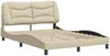 vidaXL Bettgestell ohne Matratze "Hvar" Creme 140x200 cm Stoff 3207777 Bild 3