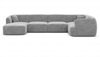 Sofa Dreams Wohnlandschaft Polster Sofa Stoff Wohnlandschaft Tabarca U Form Polstersofa, Loungesofa Bild 3