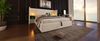 Polsterbett 180x200 cm mit hydraulischem Bettkasten, Leinenbezug und integriertem Kopfteil mit Leselampe sowie 2×USB/2×Type‑C,Beige Bild 2