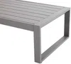 Vente-unique - MOLOKAI Gartensitzgruppe Metall Schokoladenbraun - B 61,2 cm x H 35,5 cm x L 110 cm Bild 5