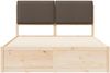 vidaXL Bettgestell mit gepolstertem Kopfteil Taupe 135 x 190 cm 3398137 Bild 5