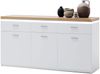 Sideboard Celine / Cali, Holzwerkstoff, Weiß, Holzfarben, 156 x 83 x 44 cm Bild 2