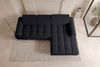Couch Kairo L Form in Stoff - Chenille - schwarz - Rechts Bild 4