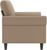 vidaXL 2-Sitzer-Sofa Cappuccino-Braun 140 cm Kunstleder 359508 Bild 4