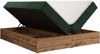 Polsterbett mit Bettkasten, Boxspringbett ohne Kopfteil WOOD ZERO, 7-Zonen Multipocket-Matratze und Topper, modernes Bett für Schlafzimmer - Dunkelgrün Cordstoff - 160 x 200 cm - H4 Bild 5