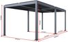 Mendler 'HWC-L46' Pergola, Regenrinne sturmfest, Aluminium weiß, 3x6 m Bild 3