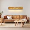 ZMH LED Wandleuchte Innen Wandlampe Modern Holz Flurlampe 3000K Warmweiß 50CM Wohnzimmerlampe Indirekt 8W Bild 3