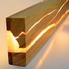 ZMH LED Wandleuchte Innen Wandlampe Modern Holz Flurlampe 3000K Warmweiß 50CM Wohnzimmerlampe Indirekt 8W Bild 2