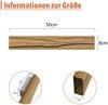 ZMH LED Wandleuchte Innen Wandlampe Modern Holz Flurlampe 3000K Warmweiß 50CM Wohnzimmerlampe Indirekt 8W Bild 4