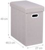 Sitzhocker mit Stauraum beige 10048867 Bild 4