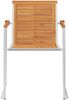 vidaXL Gartenstühle mit Kissen 2 Stk. Massivholz Akazie und Stahl 3061491 Bild 5