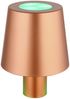 2er Set RGB LED Tischleuchte, Flaschenaufsatz, gold, Touch, H 14 cm Bild 5