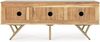 TV-Board Adira aus Akazienholz, modern, Natur, Metallgestell goldfarben, 130 cm Bild 4