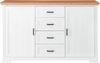 Kommode JASMIN Beistellkommode Pine weiß / Artisan Eiche ca. 165 x 102 x 41 cm Bild 3
