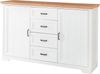 Kommode JASMIN Beistellkommode Pine weiß / Artisan Eiche ca. 165 x 102 x 41 cm Bild 2