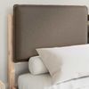 vidaXL Bettgestell mit gepolstertem Kopfteil Taupe 160 x 200 cm 877827 Bild 3
