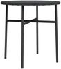 vidaXL Beistelltisch Schwarz 45 cm Poly Rattan 317174 Bild 2