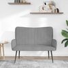 vidaXL 2-Sitzer Sofa Hellgrau 115 x 61 x 87 cm Samt (V) 42028960 Bild 3