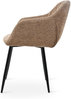 GOEURVANT 711 Esszimmerstühle 4er-Set, Chenille - Kaffee Bild 5