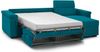 Dmora Schlafsofa mit Halbinsel Ganzaria, Wandelbares Ecksofa für das Wohnzimmer, gepolstert, abnehmbar, 100 % Made in Italy-Qualität, 285x160 h100 cm, Hellblau Bild 4