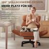 Dowinx Drehstuhl Bürostuhl mit Schwenkbaren Armlehnen (Packung), Schreibtischstuhl mit Taschenfederkern-Sitz und Fußstütze Bild 2