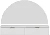Vente-unique - FRALYN Schminktisch Holz, Platte Weiß - B 35 cm x H 80 cm x L 120 cm Bild 5