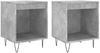 vidaXL Nachttische 2 Stk. Betongrau 40x35x50 cm Holzwerkstoff 830725 Bild 2
